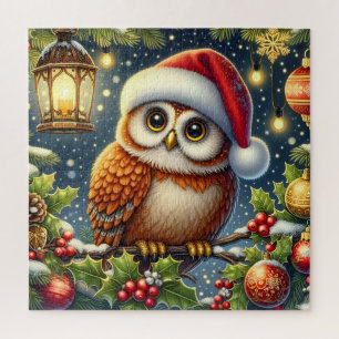 Weihnachts-Eulen-Puzzle