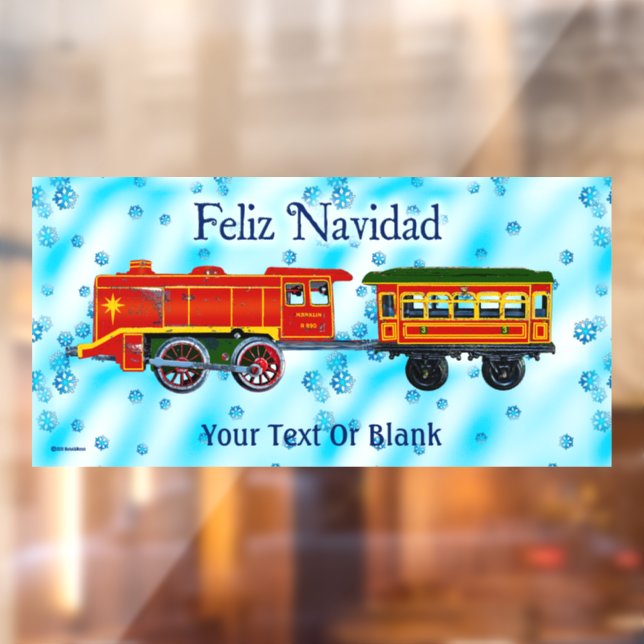 Weihnachts-Express - Feliz Navidad Fensteraufkleber (Blatt 2)