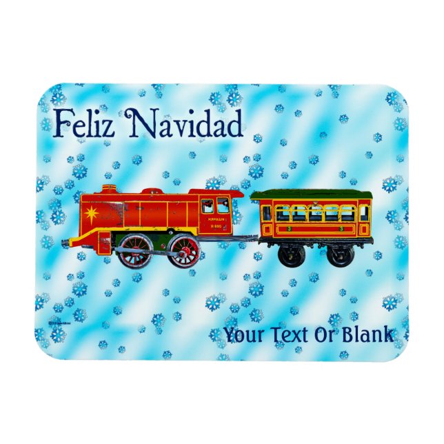 Weihnachts-Express - Feliz Navidad Magnet (Horizontal)
