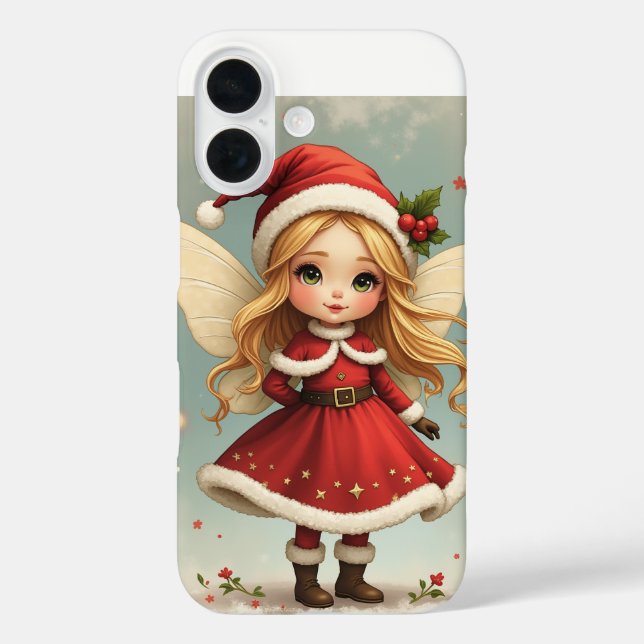 Weihnachts Fairy iPhone Fälle 16 Hülle (Rückseite)