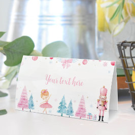 Weihnachts-Fairy Nutcracker Geburtstags-Platzkarte Platzkarte