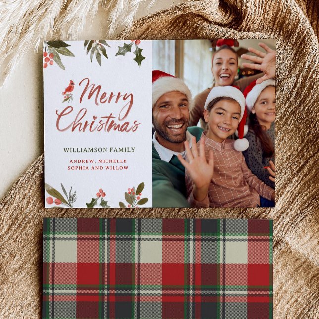 Weihnachts-Familienfoto-Karte Feiertagskarte (Von Creator hochgeladen)