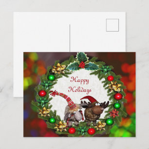 Weihnachts-farbige Kruste Postkarte