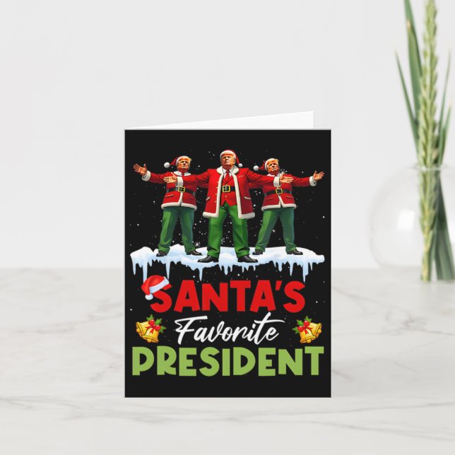 Weihnachts-Favorit Funny Trump Weihnachten X Karte (Vorderseite)