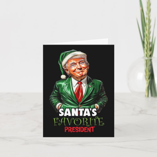 Weihnachts-Favorit Funny Trump Weihnachten X Karte (Vorderseite)