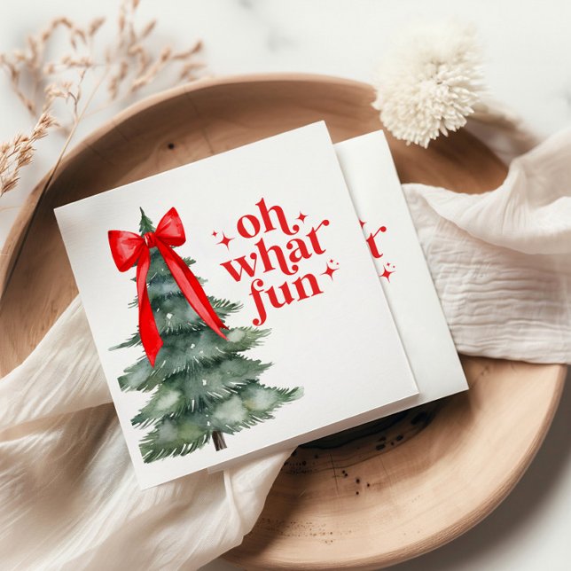 Weihnachts-Feier Oh, was Spaß Serviette (Von Creator hochgeladen)