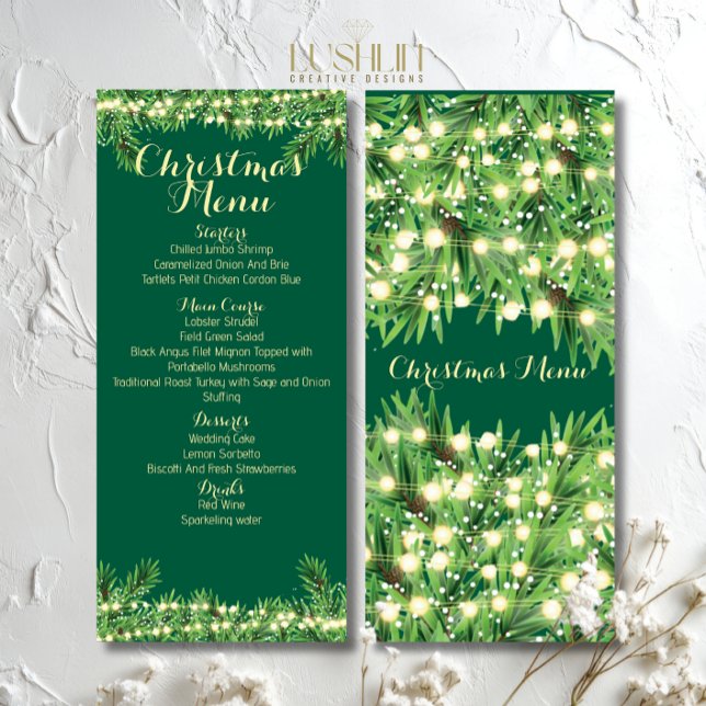 Weihnachts-Feierabend oder Veranstaltung Menükarte (Von Creator hochgeladen)