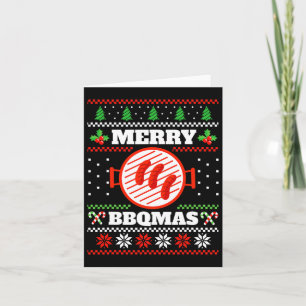 Weihnachts-Feiertag Advent Byrbecue Grill Karte