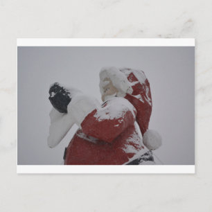 Weihnachts-Feiertag-Schnee-Schneeflocke-Eis-gefror Feiertagspostkarte