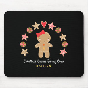 Weihnachts-Feiertags-Crew zum Backen von Lebkuchen Mousepad