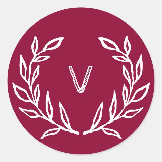 Weihnachts-Feiertagsticker in Magenta Runder Aufkleber (Vorderseite)