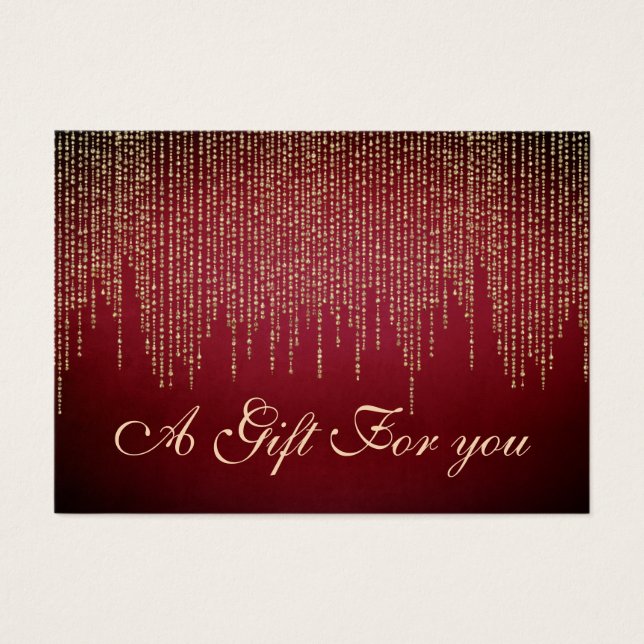 Weihnachts-/Feiertagsvergoldung - Geschenkgutschei (Vorderseite)