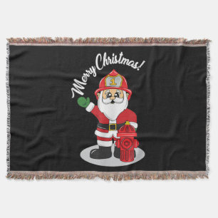 Weihnachts-Feuerwehrmann Weihnachten Winter Decke