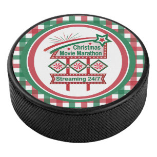 Weihnachts-Film Marathon Retro Marquee Festival Eishockey Puck