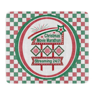 Weihnachts-Film Marathon Retro Marquee Festival Schneidebrett