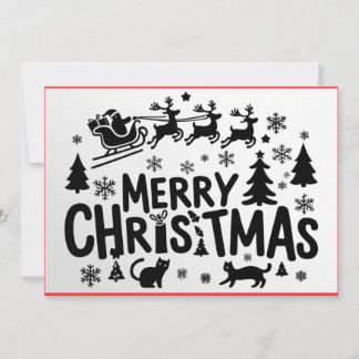 Weihnachts-Flachgrusskarte Feiertagskarte