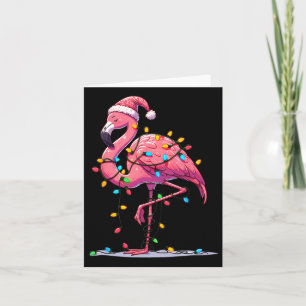 Weihnachts Flamingo Lover Santa Xmas Frauen Männer Karte