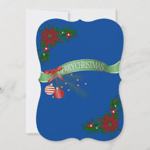 Weihnachts-Flat-Grußkarte, Frohe Weihnachten Karte