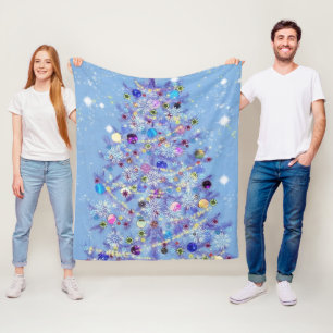 Weihnachts Fleece Blanket Schöner Weihnachtsbaum