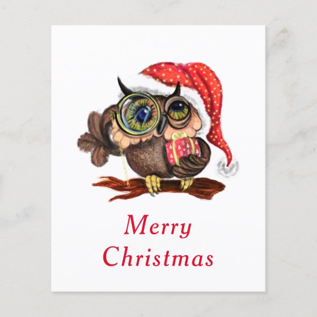 Weihnachts Flyer Babyschale mit Geschenk (Vorne)