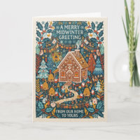 Weihnachts-Folklore-Häuschen aus Lebkuchen