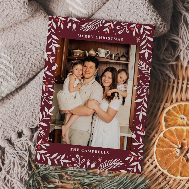 Weihnachts-Folklorekarte Foto Einladung (Von Creator hochgeladen)