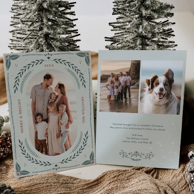 Weihnachts-Folklorekunst-Urlaubskarte Einladung (Von Creator hochgeladen)