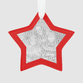 Weihnachts-Foto an der Roten Grenze Ornament