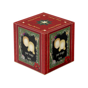 Weihnachts Foto Cube mit 4 Ihrer Fotos Würfel
