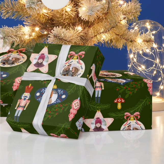 Weihnachts-Foto Custom Gift Wrapping Paper Geschenkpapier (Feiertage)