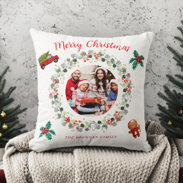 Weihnachts-Foto Feiertag Kraut Festlich Kissen