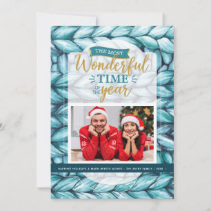 Weihnachts-Foto Feiertagskarte
