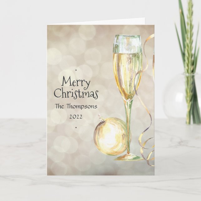 Weihnachts-Foto Feiertagskarte (Vorderseite)