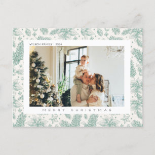 Weihnachts-Foto Feiertagspostkarte