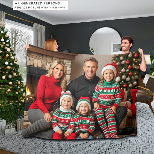 Weihnachts-Foto Fleecedecke
