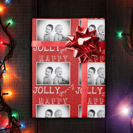 Weihnachts-Foto Geschenkpapier