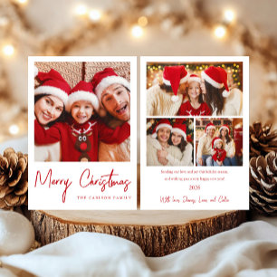Weihnachts-Foto-Grußkarte Einladung
