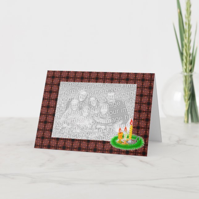 Weihnachts-Foto-Grußkarte Feiertagskarte (Vorderseite)