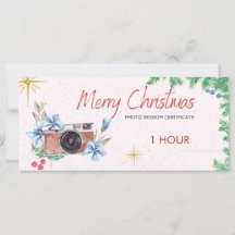 Weihnachts-Foto-Gutschein, Geschenkkarte