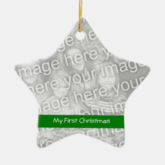 Weihnachts-Foto Keramik Ornament