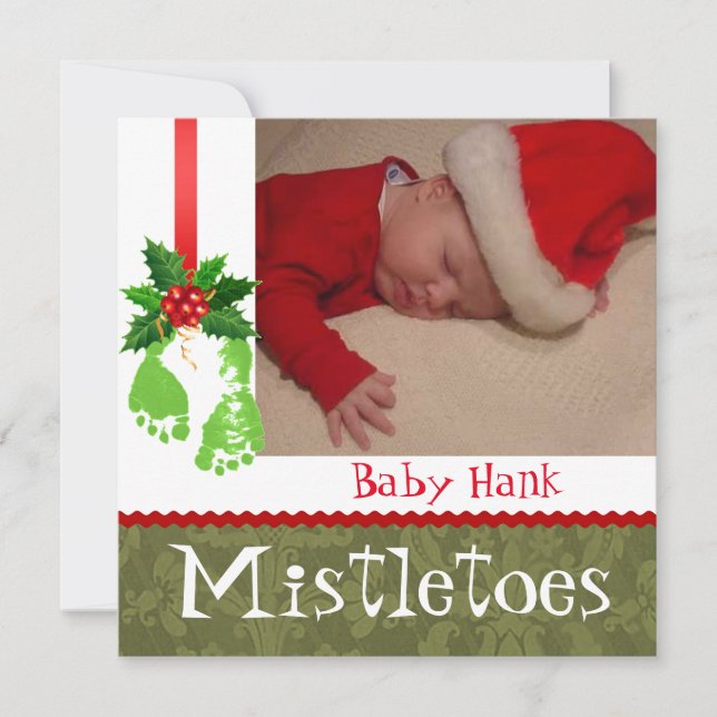 Weihnachts-Foto-Kinderankündigungen Feiertagskarte (Vorderseite)