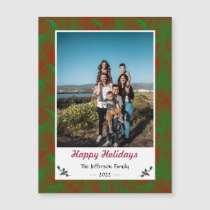Weihnachts-Foto Magnetkarte