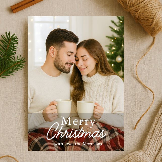 Weihnachts-Foto Moderne Elegante Urlaubskarte Einladung (Von Creator hochgeladen)