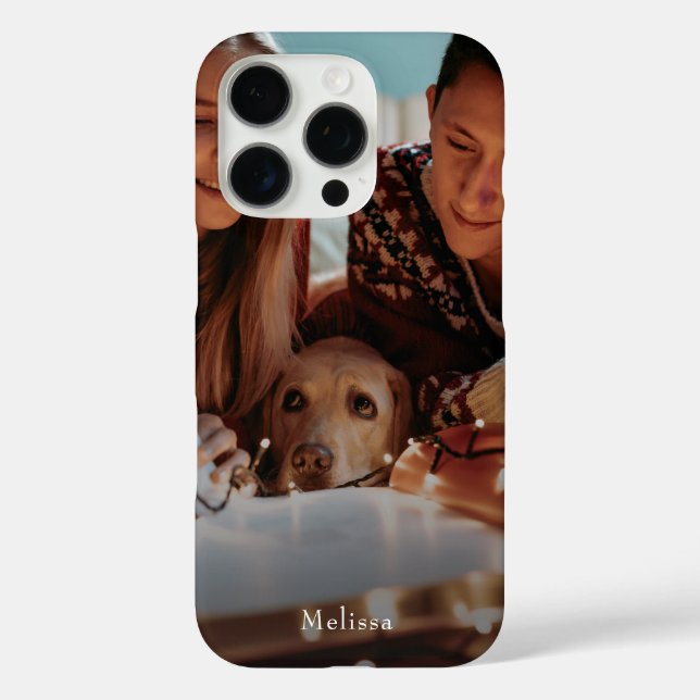 Weihnachts-Foto Personalisiert iPhone 16 Pro Hülle (Rückseite)