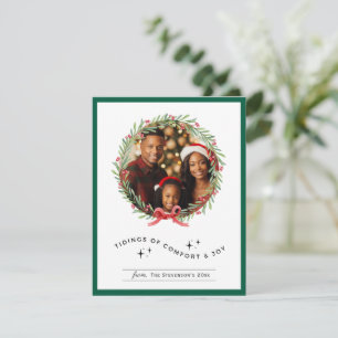 Weihnachts-Foto Personalisiert Urlaub Feiertagskarte