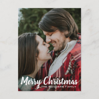 Weihnachts-Foto Postkarte | Kundenfreundliche Begr