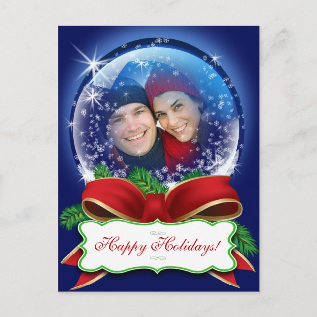 Weihnachts-Foto Postkarten personalisieren (Vorderseite)