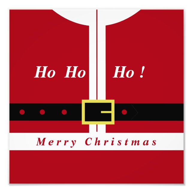 Weihnachts-Foto Print Funny Santa Claus Design Fotodruck (Vorne)