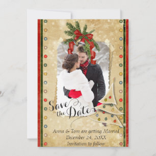 Weihnachts-Foto Save the Date
