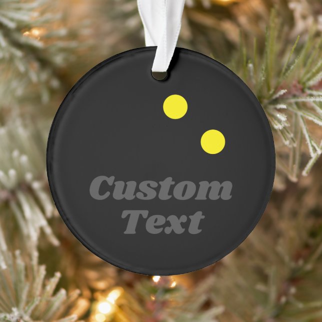 Weihnachts-Foto-Schmuckgeschenk für Squash-Spieler Ornament (Baum)